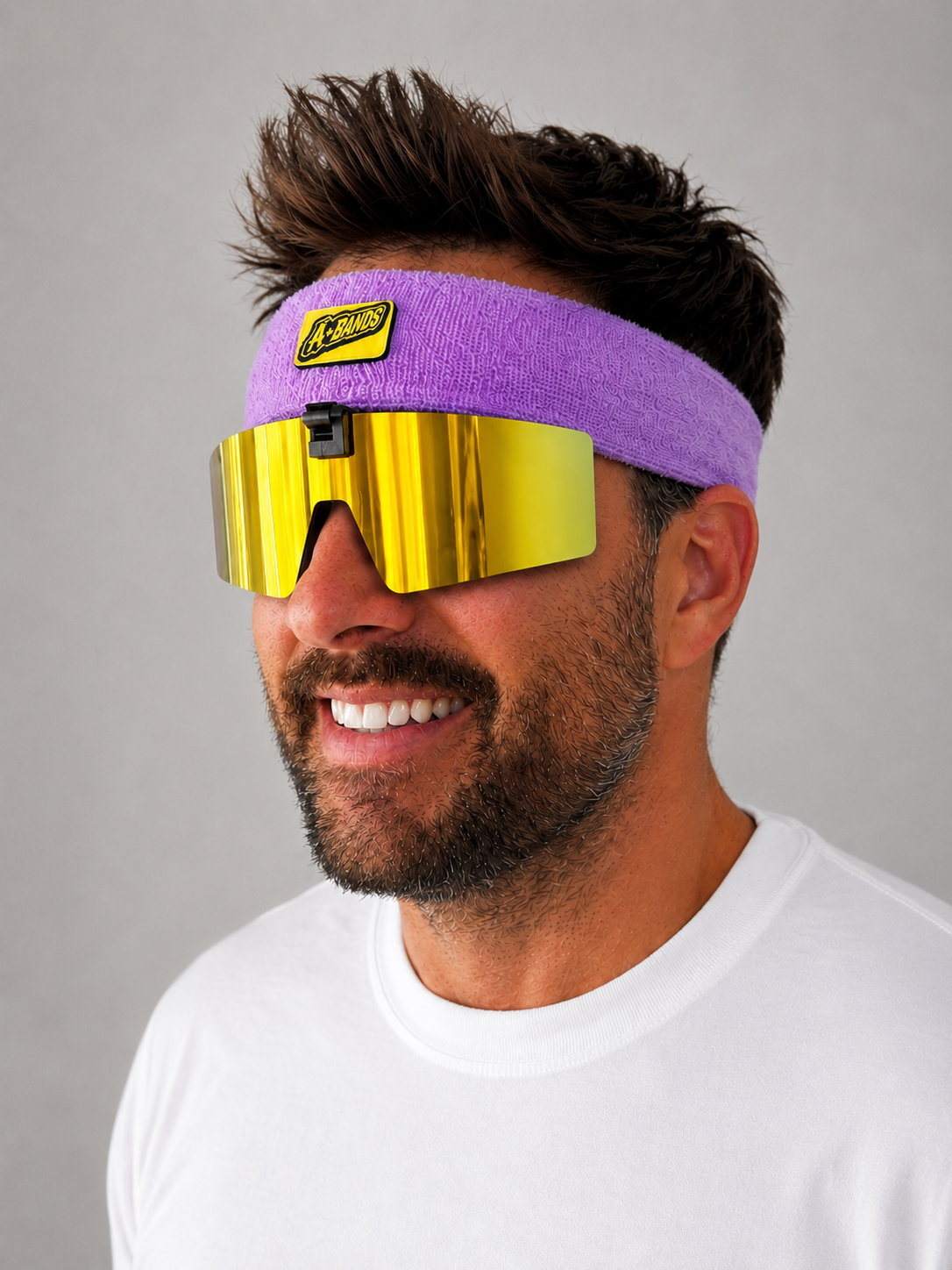 A-BANDS Purple/Gold side profile